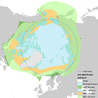70. Map of the ‘Arctic Region’ as defined for the systematic map (see Fig. 4).